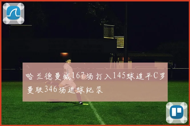 哈兰德曼城167场打入145球追平C罗曼联346场进球纪录