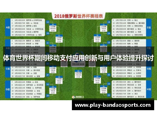 体育世界杯期间移动支付应用创新与用户体验提升探讨